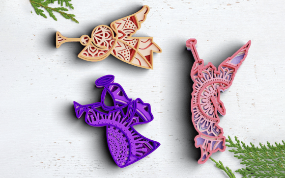 3D Christmas Angel SVG Review