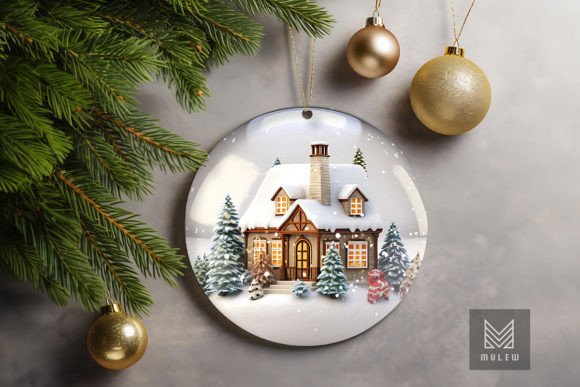 3D Christmas House Globe Xmas Ornament Graphics and Crafts Review