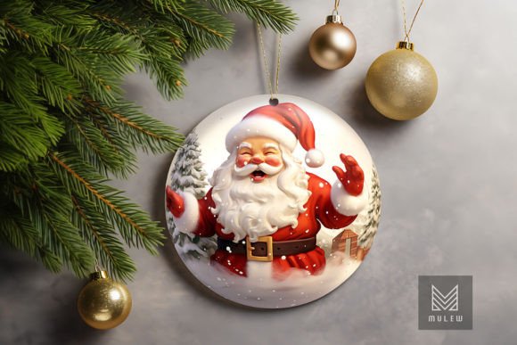 3D Christmas Santa Claus Globe Ornament Graphics and Crafts Review