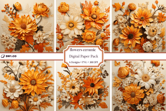 3D Flowers Fall Paper Art Backgrounds: A Designer’s Perspective