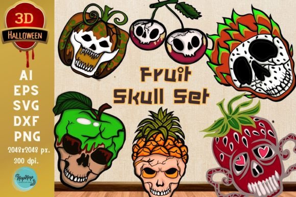 3D Halloween Fruit Skull Set: Laser Cutting & Autumn Amp Editorial Review