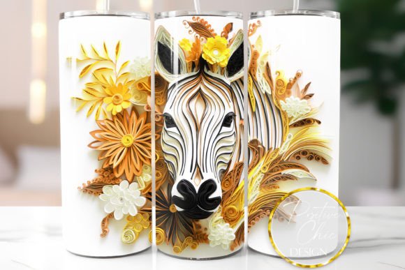 3D Zebra Tumbler Wrap Sublimation PNG: A Practical Design Asset for Creative Sellers