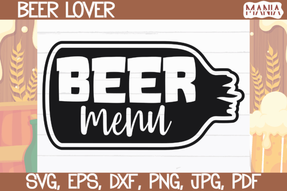 Beer Menu Svg Cut File Graphics and Graphic Templates Review