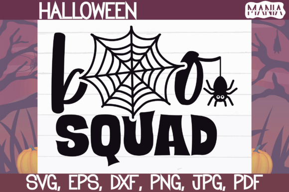 Boo Squad Svg Cut File, Halloween Svg Graphics