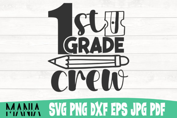 First Grade Crew Cut File Design Svg Graphics Review