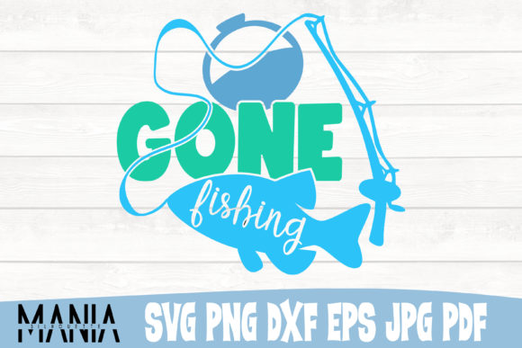 Gone Fishing Svg Cut File Design Graphics Review