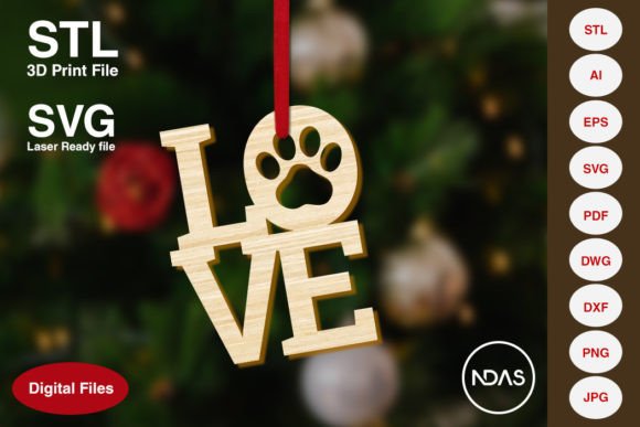 Paw Love Christmas Decoration Ornaments: 3D Printing and Home Decor Review