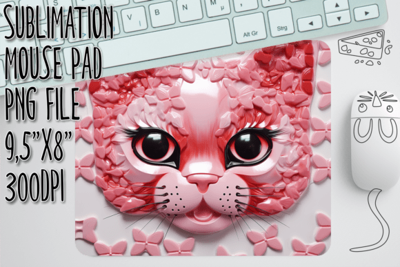 Whimsical Cat 3D Mat Design Graphics and Crafts Review